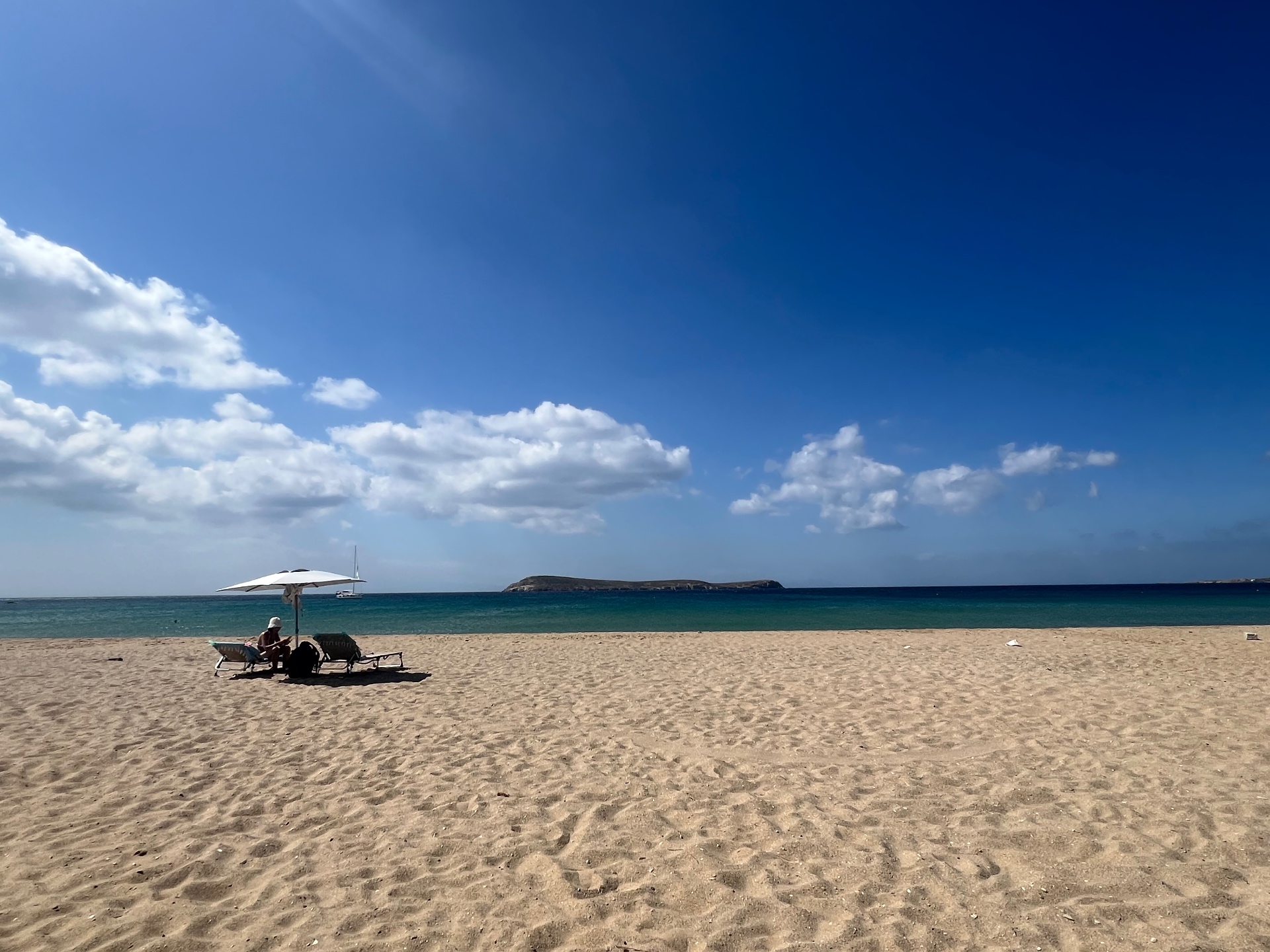 Golden Beach (Chrissi Akti) — 10 min drive from the suites